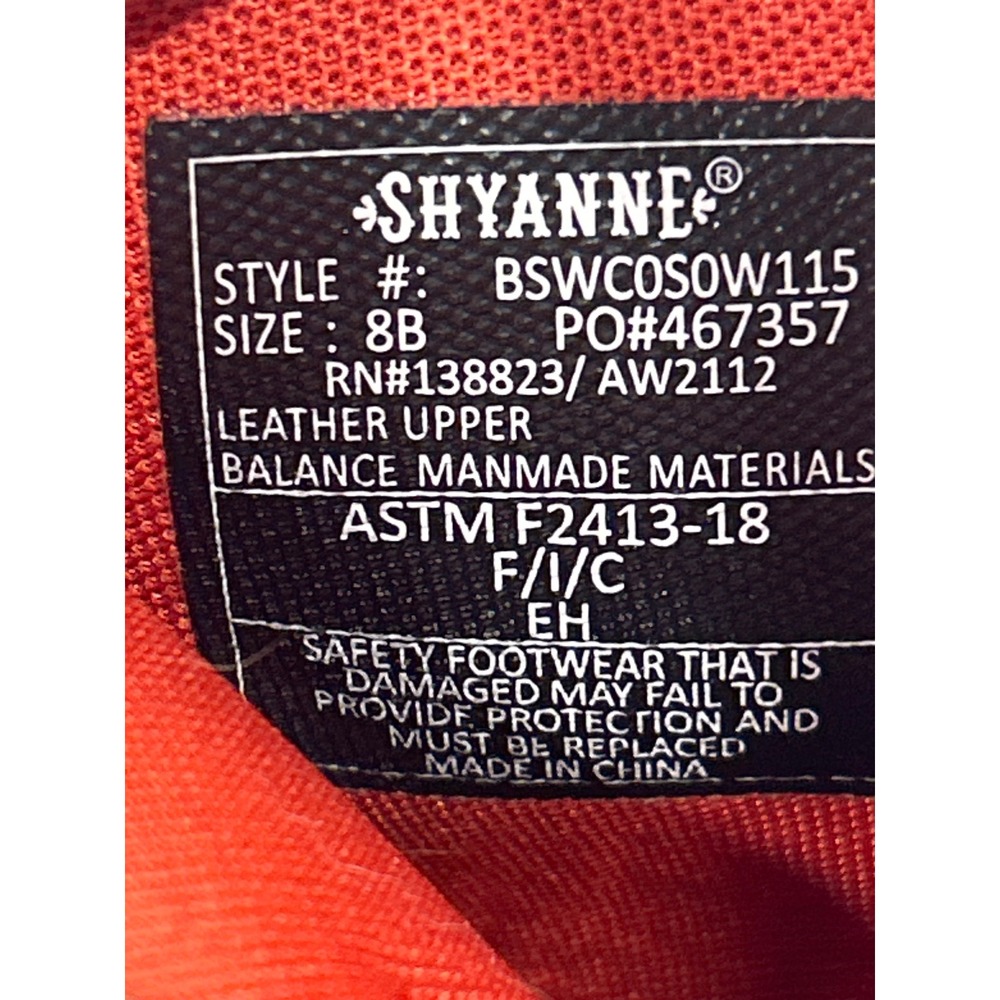 Shyanne Women's Comp Toe Western Rodeo Cowgirl Work Boots Brown Leather Size 8B - Picture 3 of 11